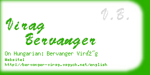 virag bervanger business card